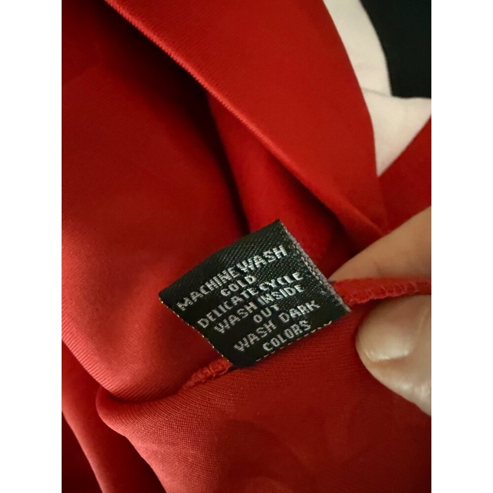 VIP Collection Performance Jacket Mens Size 2XL Red Black White Colorblock - Picture 10 of 12